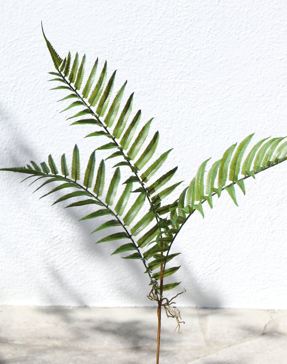 Faux fern stem, 74 cm, green