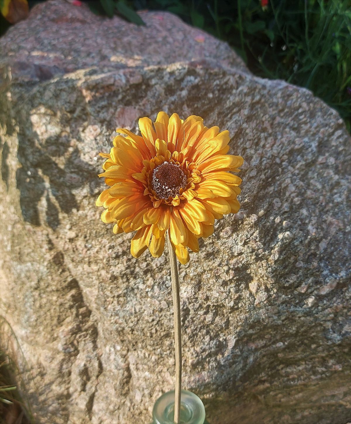 Künstliche Gerbera "Vintage", 53 cm, orange