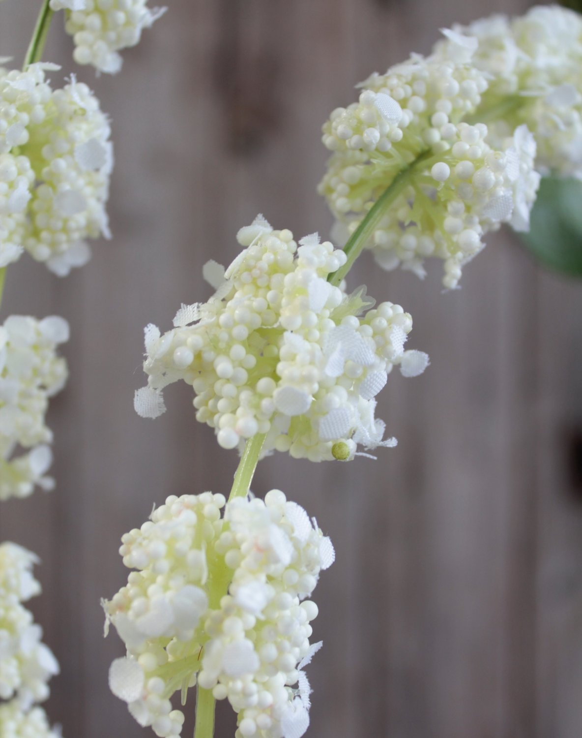 Faux amaranthus stem, 70 cm (105 cm), white