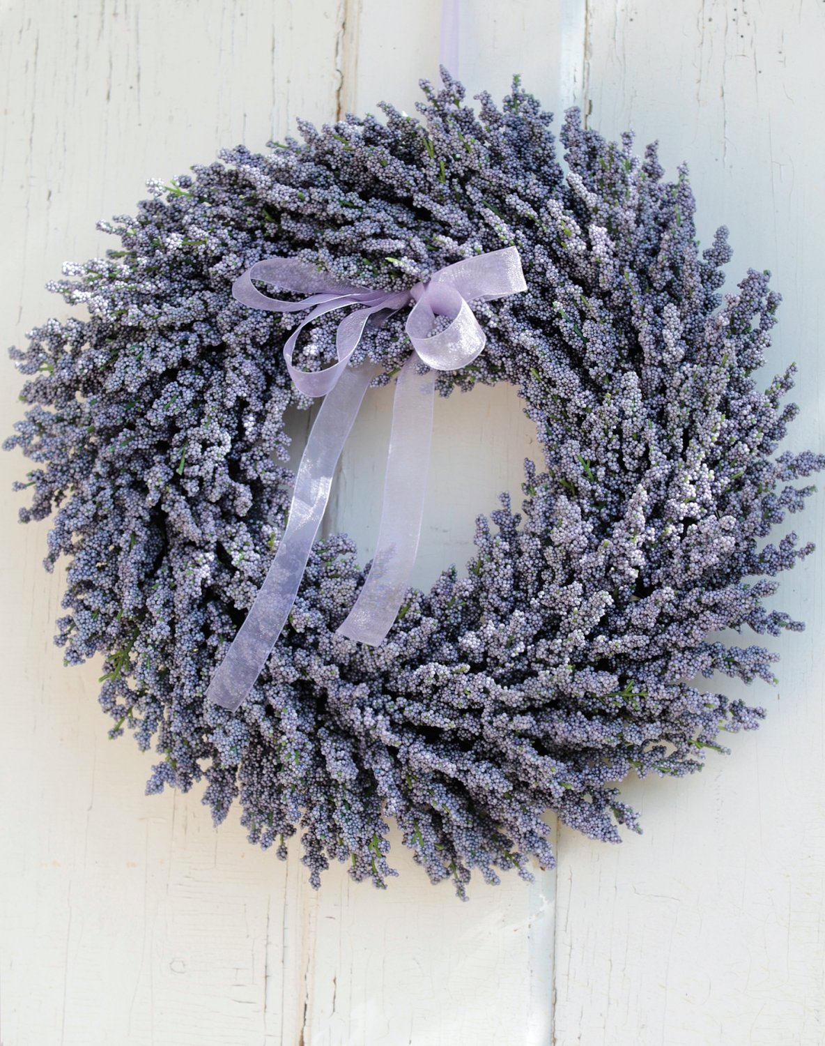 Corona di lavanda artificiale, Ø 40 cm, viola chiaro