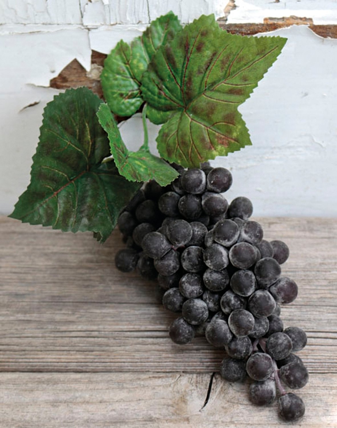 Künstliche Weintraube, 15 cm, burgunder-schwarz