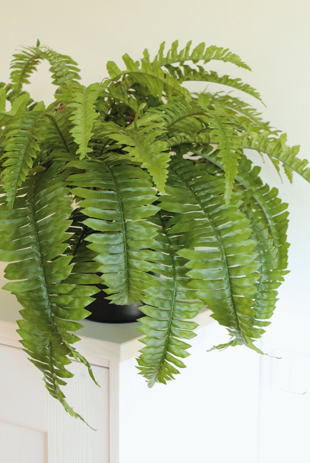 Artificial boston fern, potted, H 45 cm, Ø 75 cm, green