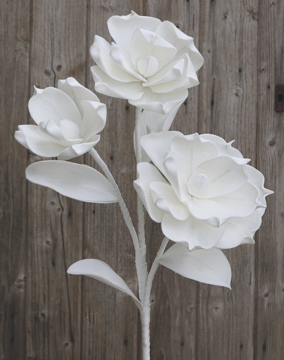 Künstliche Soft flower 'Blüte', 115 cm, pur weiß