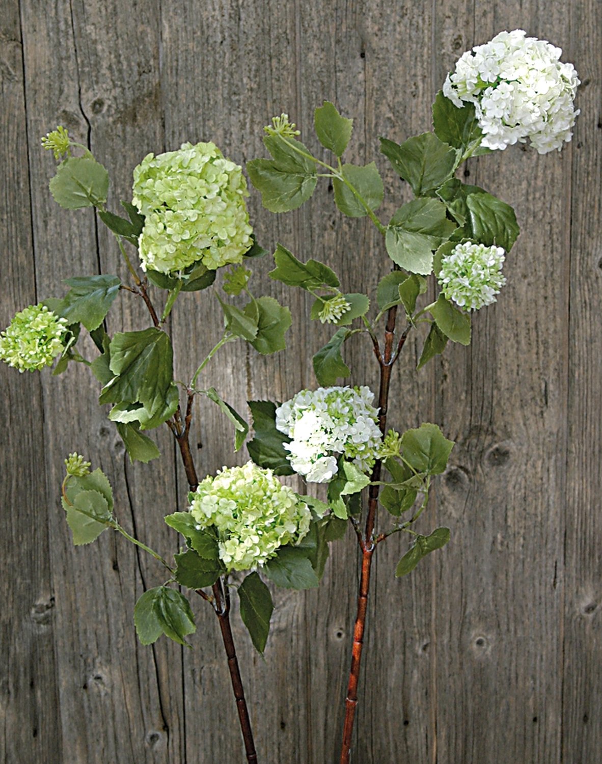 Ramo di viburnum artificiale, 77 cm, bianco-crema