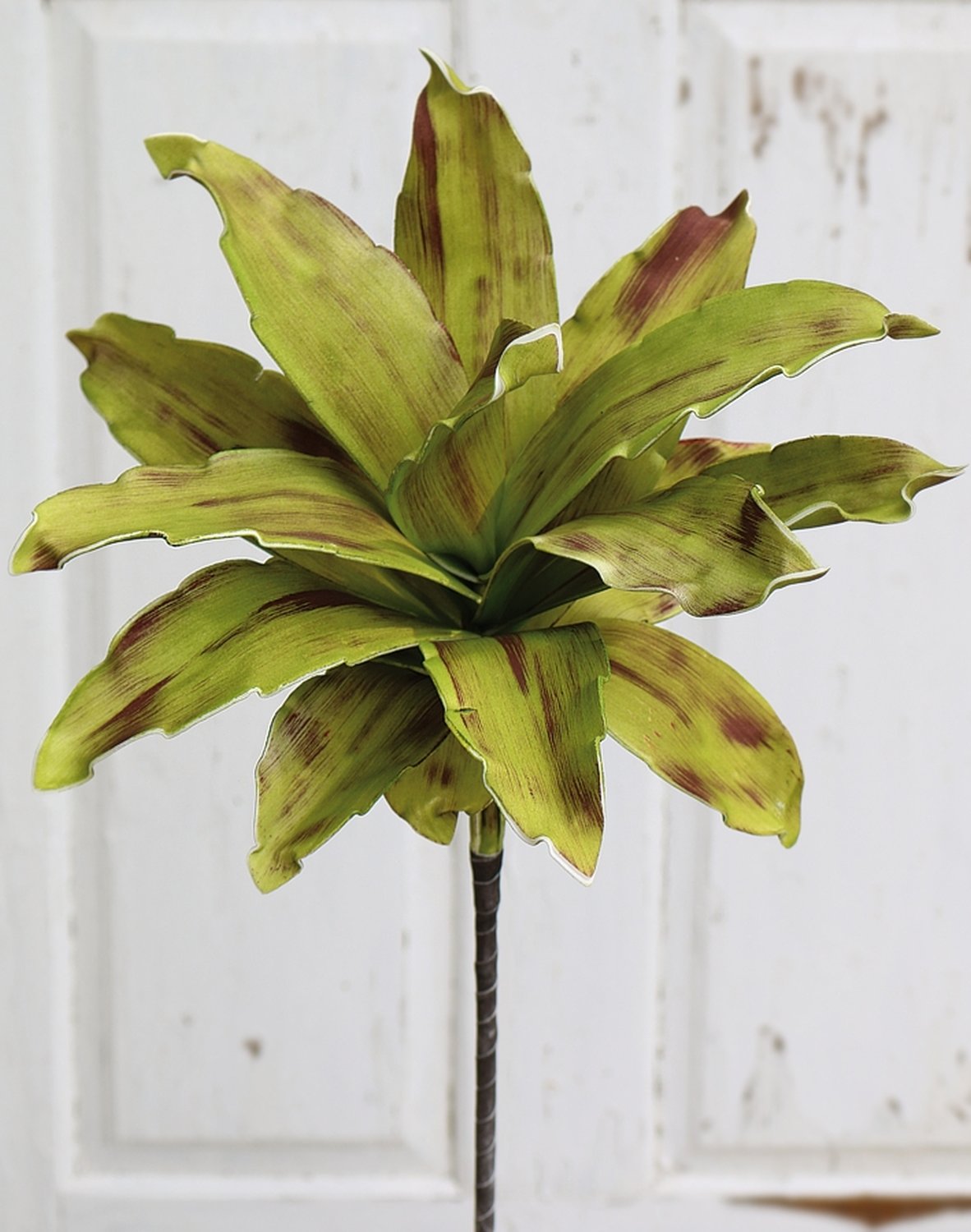 Künstliche Soft flower 'Agave', 90 cm, grün-burgunderrot