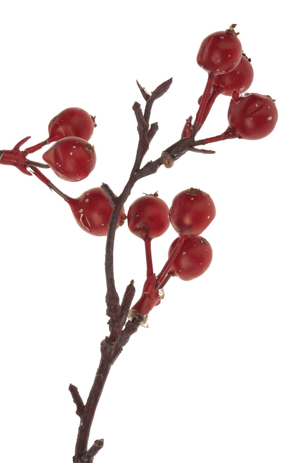 Artificial berry branch, 119 cm, red