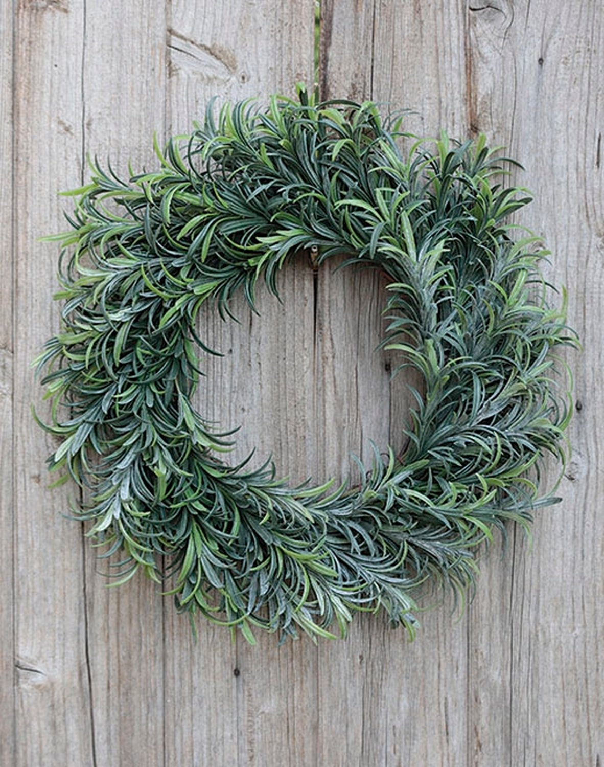 Faux rosemary wreath, Ø 35 cm, green