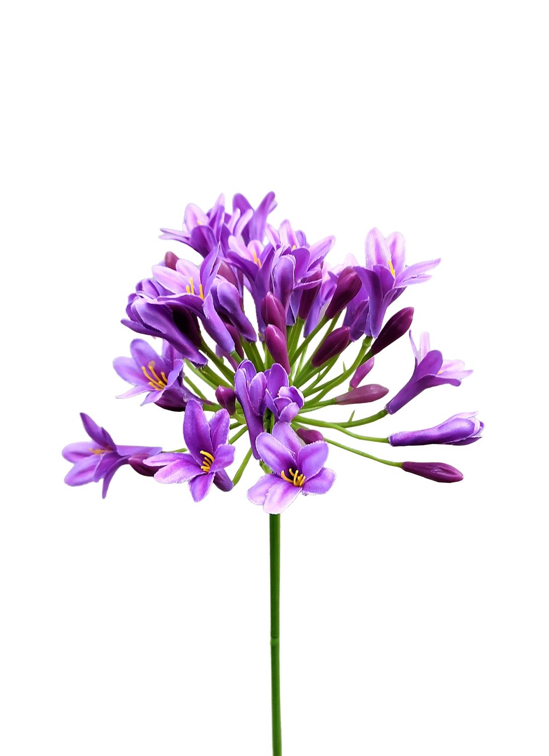 Kunstblume Agapanthus, 75 cm, hellviolett-dunkelviolett