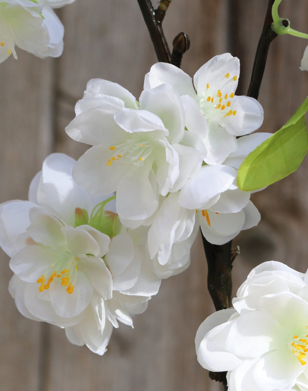 Artificial cherry blossom branch, 110 cm, beige-white