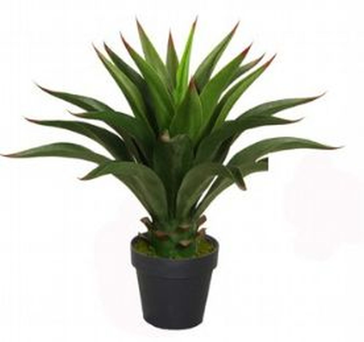 Agave artificial plant, 60cm, potted, 25 leaves, green