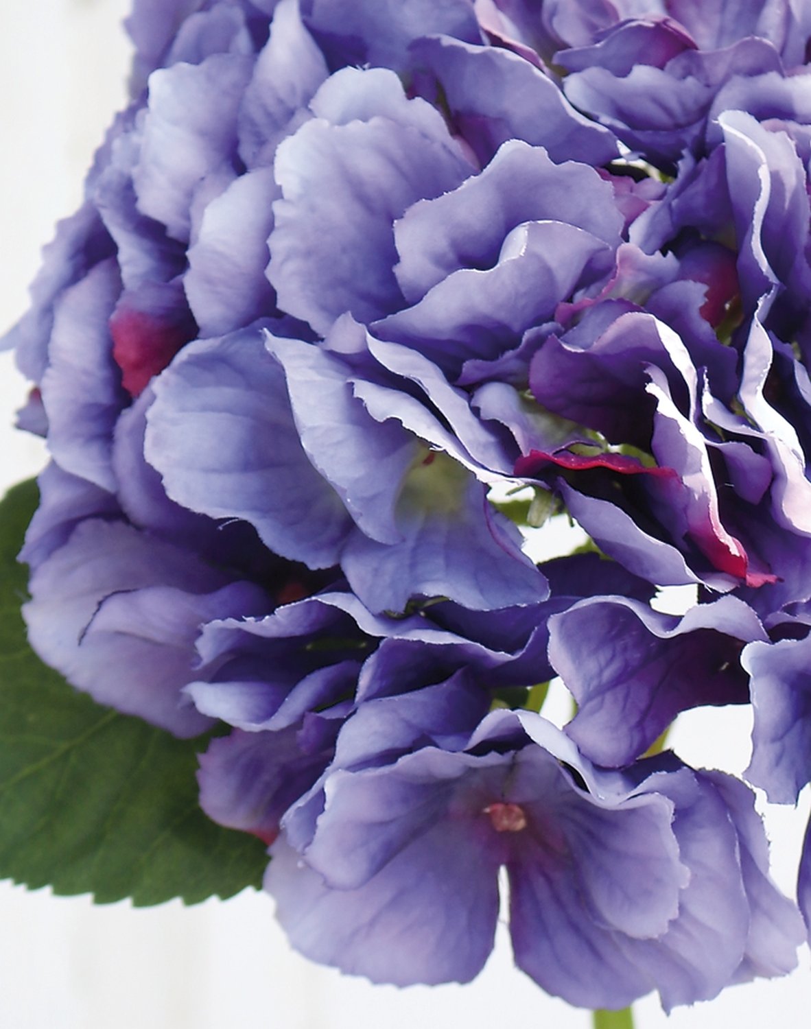 Hydrangea artificial flower, 40 cm, blue-rose