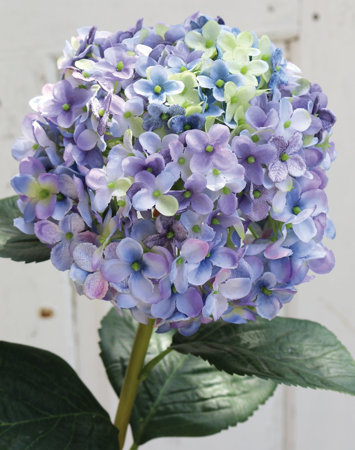 Faux hydrangea, 60 cm, light blue