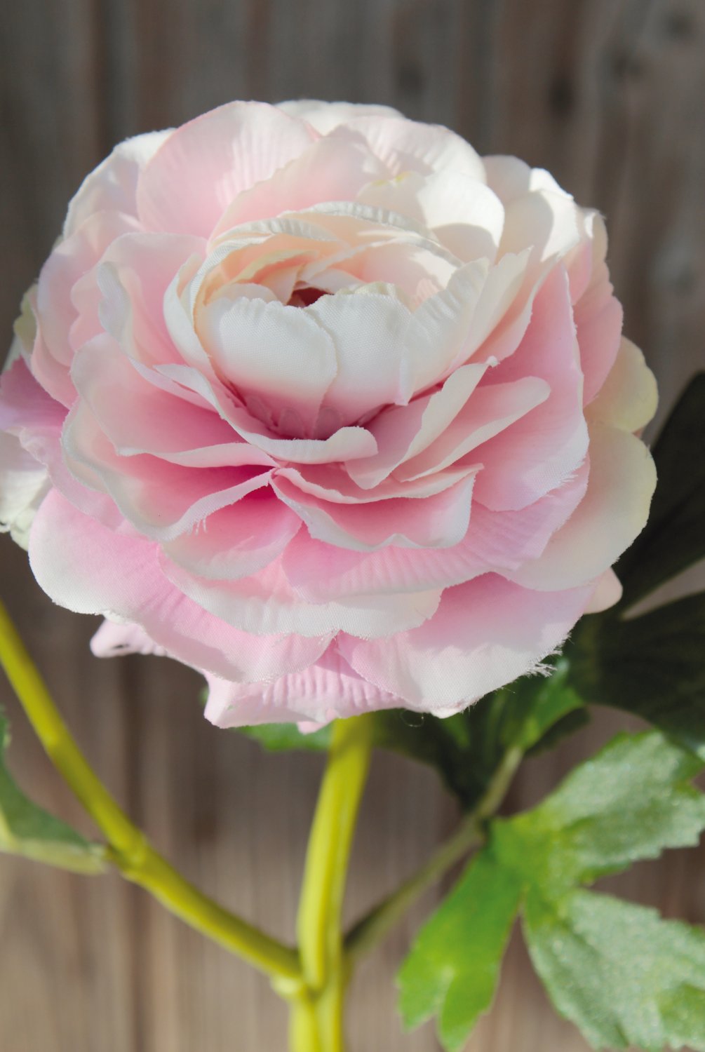 Künstliche Ranunkel, 1 Blüten, 1 Knospen, 32 cm, rosa