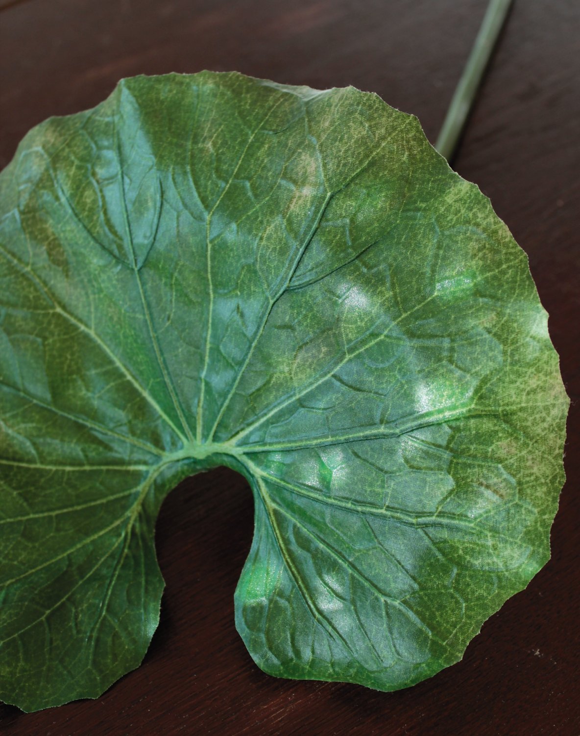 Faux lotus leaf, 90 cm, Ø 30 cm, green
