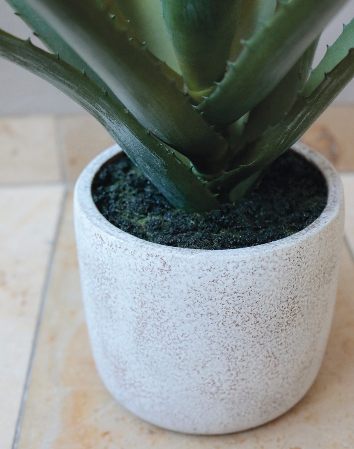 Fake aloe, potted, 43 cm, green