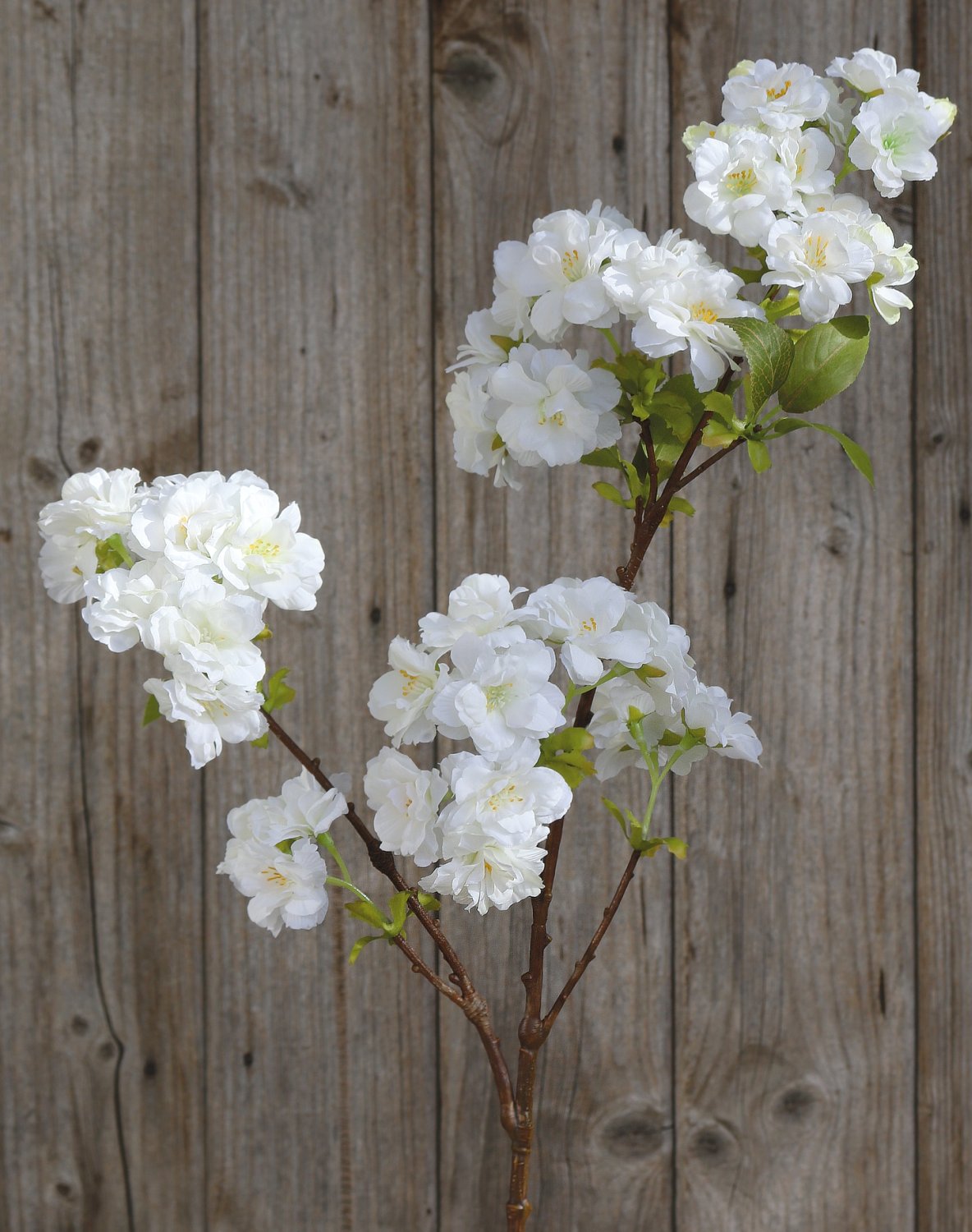 Fake cherry blossom branch, 80 cm, beige-white