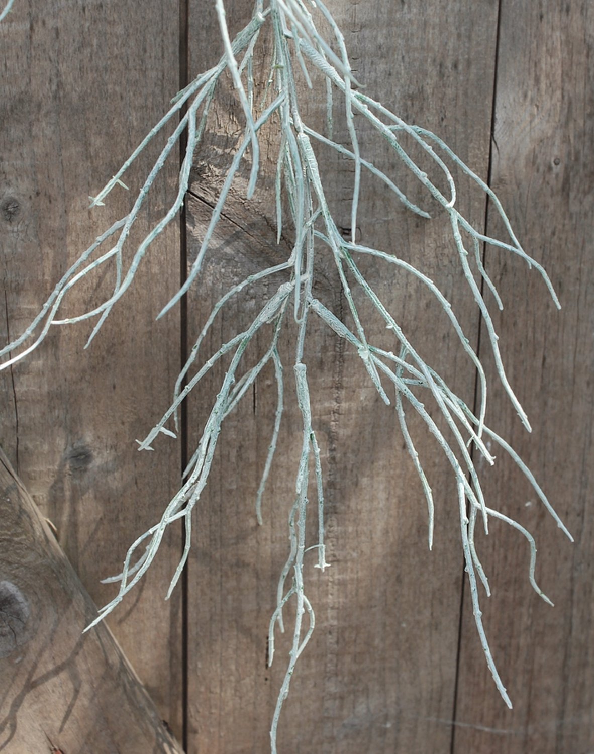 Künstliche Tillandsia, hängend, 104 cm, frost-grün