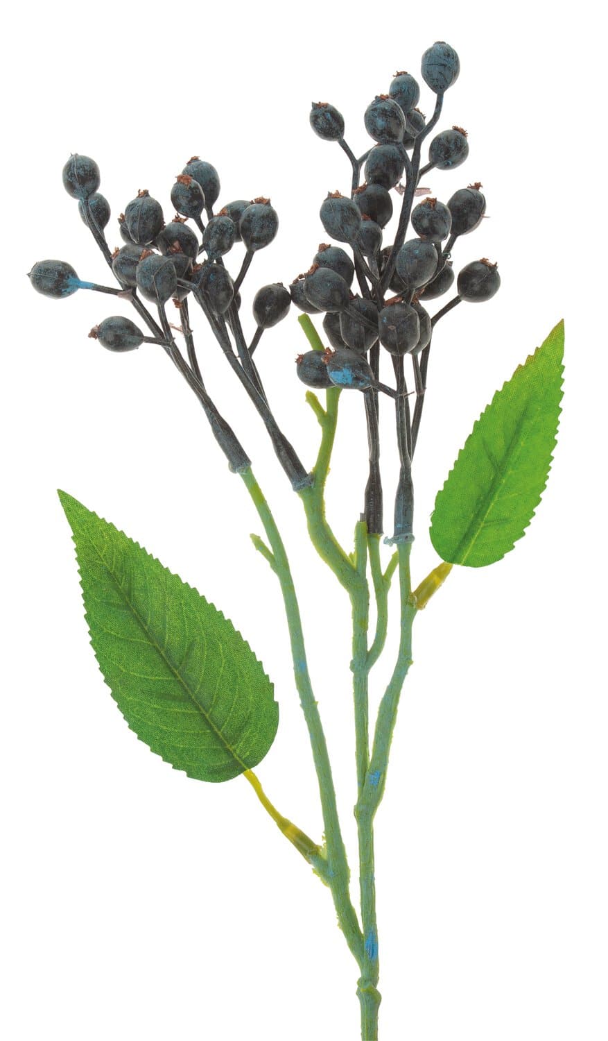Künstlicher Zweig mit Beeren, 40 cm, schwarz