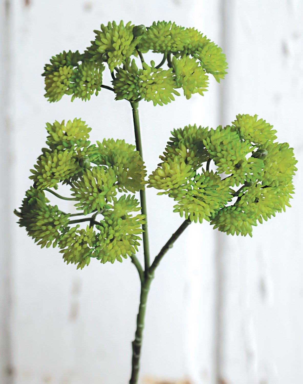 Artificial sedum branch, 32 cm, green