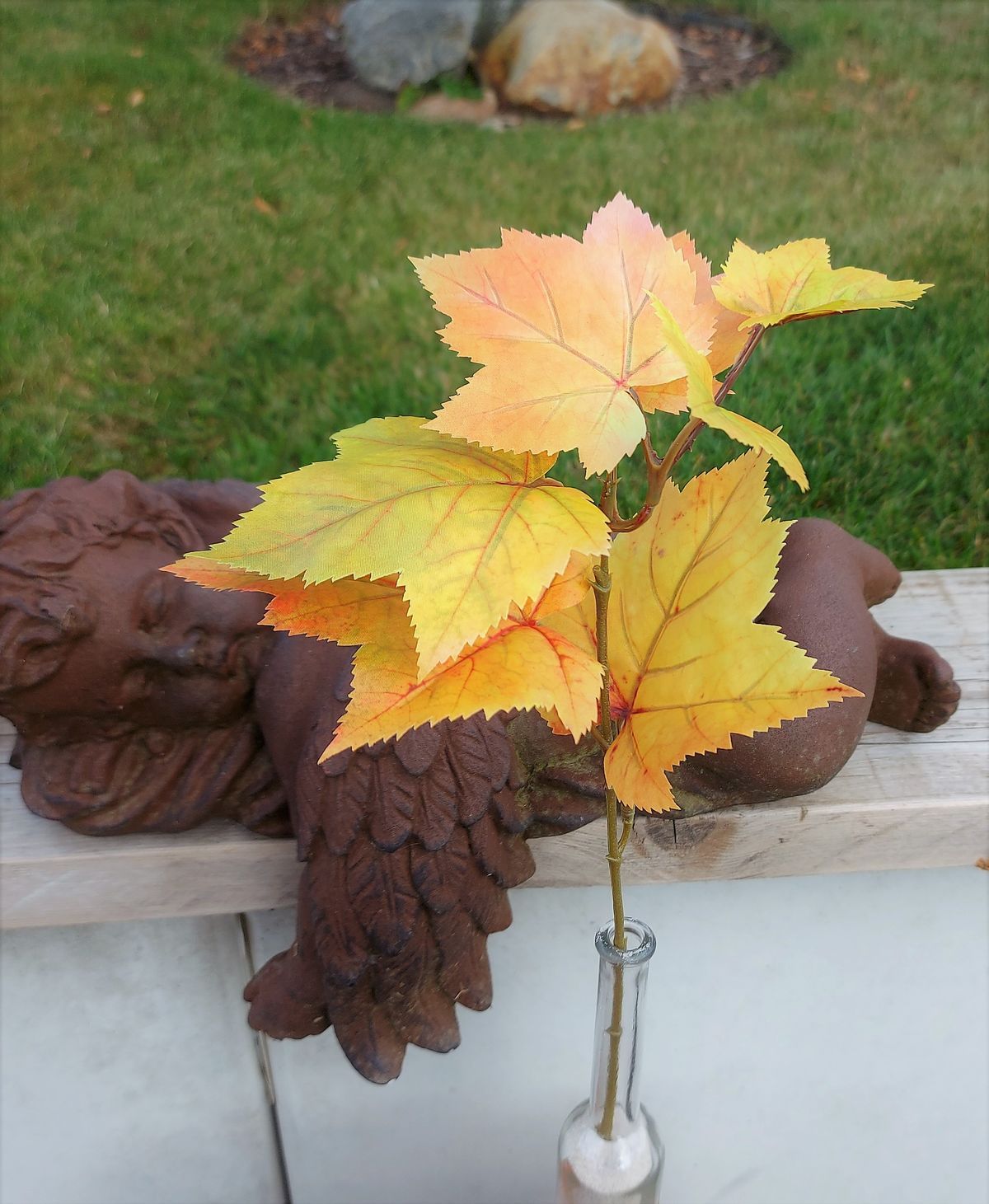 Künstlicher Ahornzweig, 35 cm, gelb-grün Künstlicher Ahornzweig, 35 cm, gelb-grün