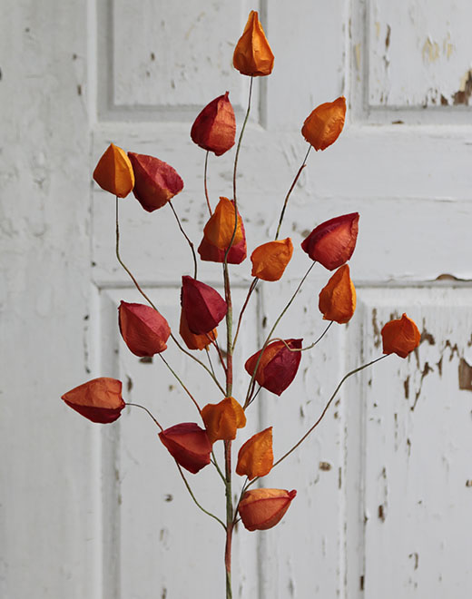 Künstliche Physalis, 58 cm, orange