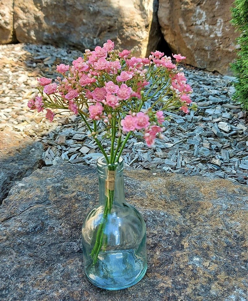 Künstliche Gypsophilia im Bund, 5-fach, 30 cm, antik rosa