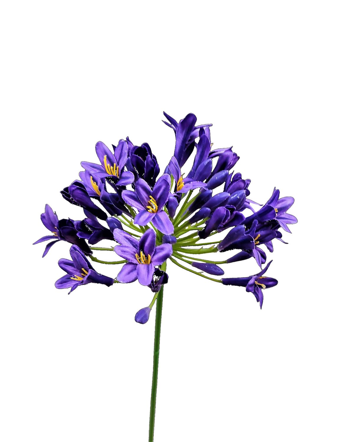 Kunstblume Agapanthus, 75 cm, dunkelviolett