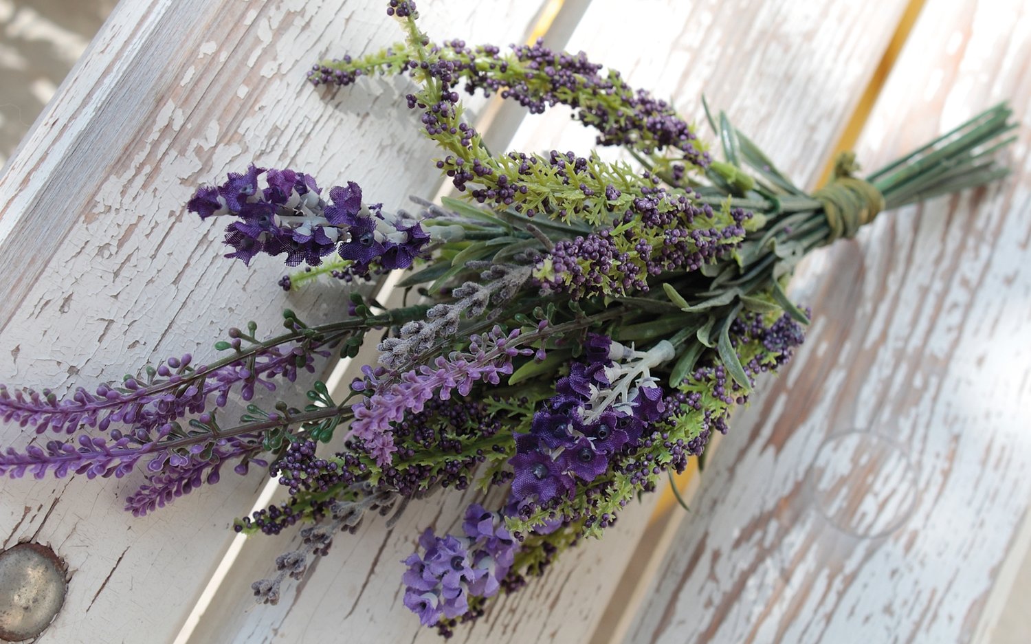 Künstliches Lavendel-Astilbe-Bund, 28 cm, lavendel