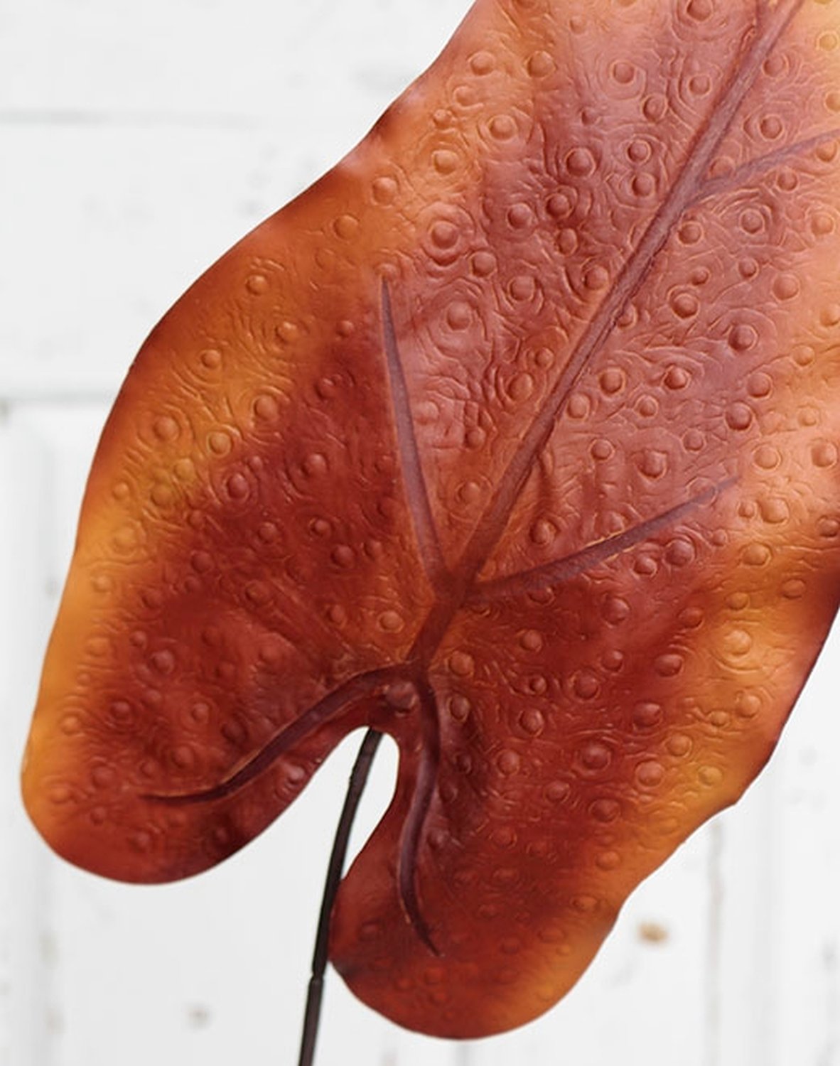 Artificial caladium leaf, 80 cm ( leaf 40 cm), autumn brown