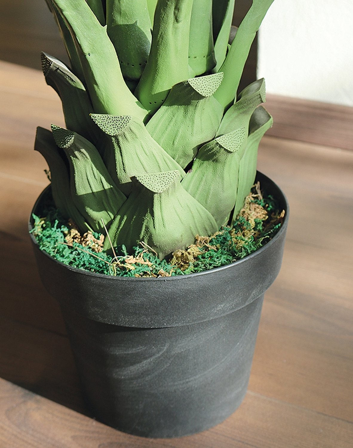 Künstliche Agave, getopft, 14 Blätter, 110 cm, grün-grau