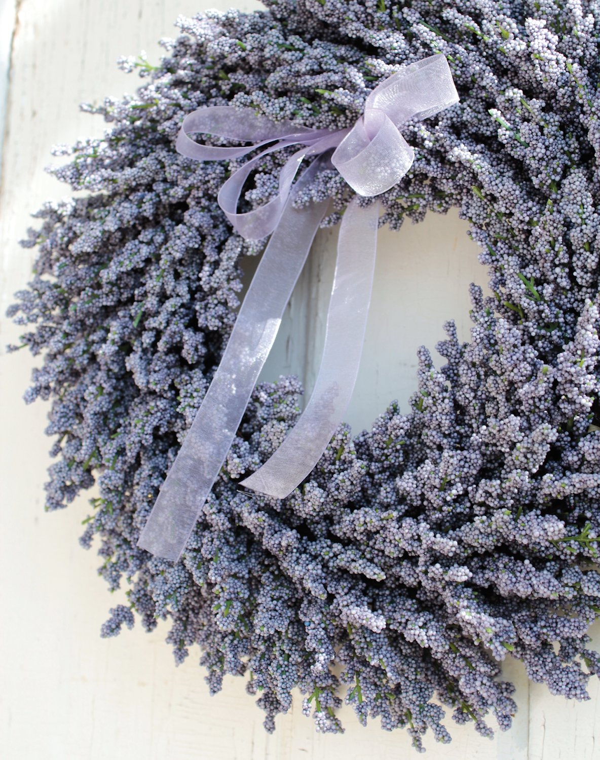 Silk lavender wreath, Ø 40 cm, light violet