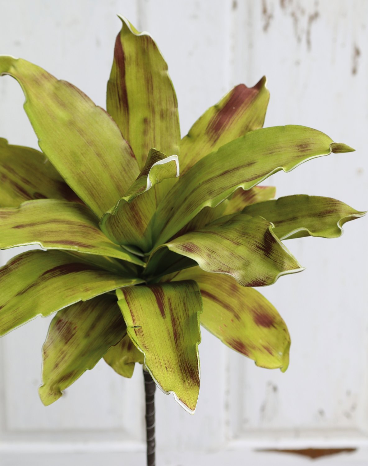 Künstliche Soft flower 'Agave', 90 cm, grün-burgunderrot