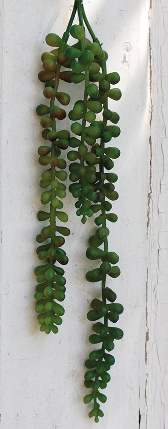 Artificial succulent, hanging, 37 cm, green