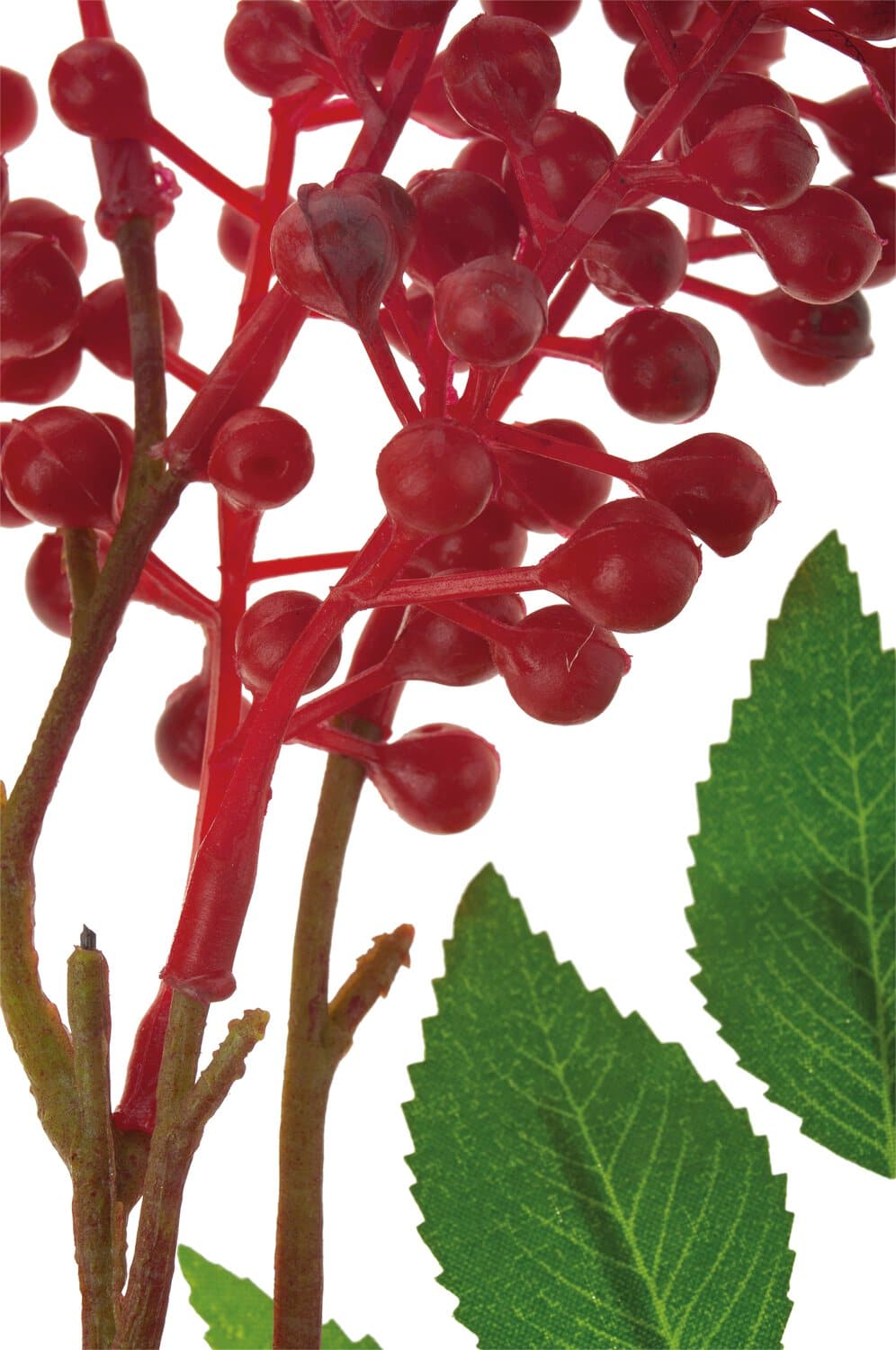 Kunstzweig mit Beeren, 40 cm, rot