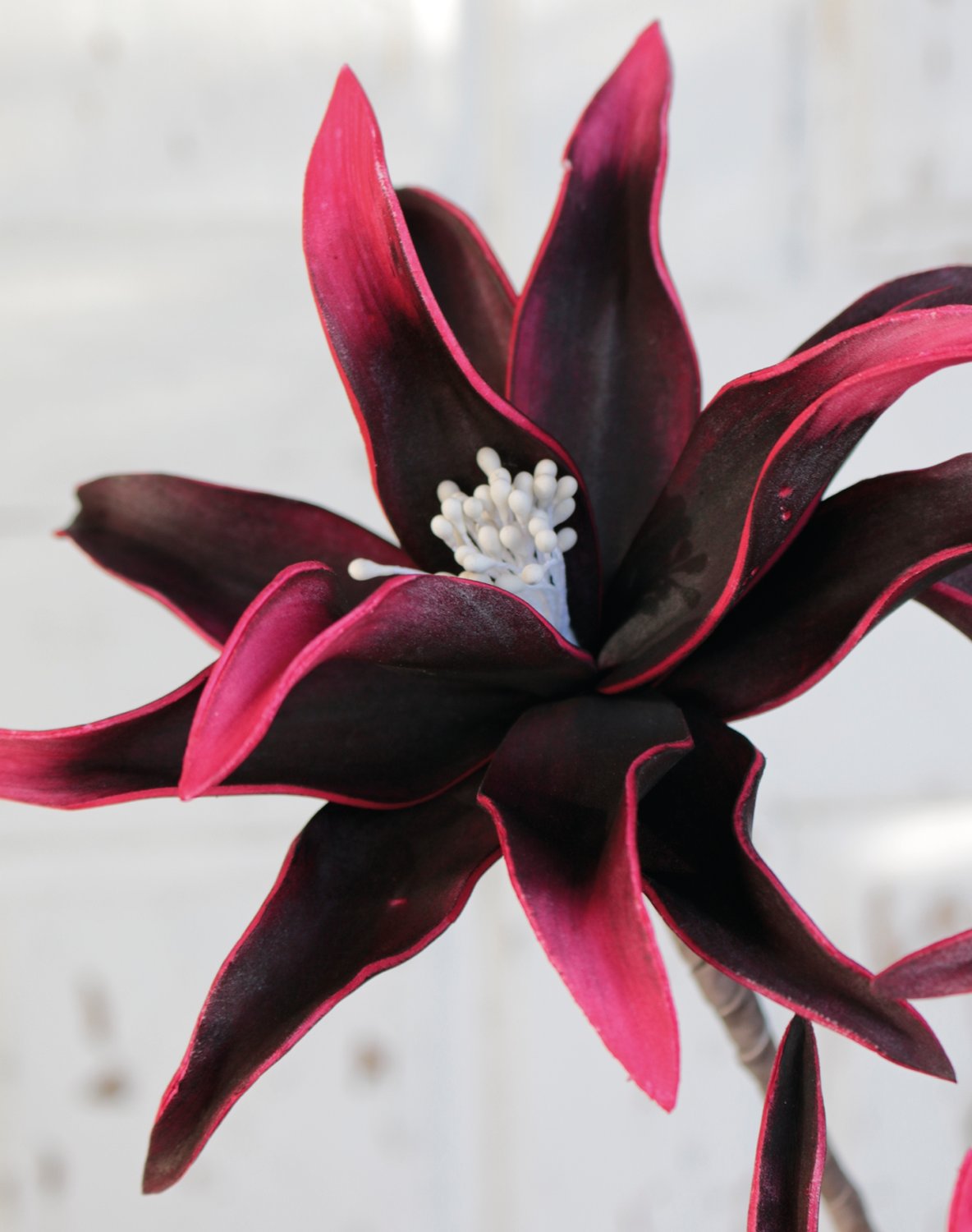 Künstliche Soft flower 'exotic', 5 Blüten, 115 cm, trendy purple