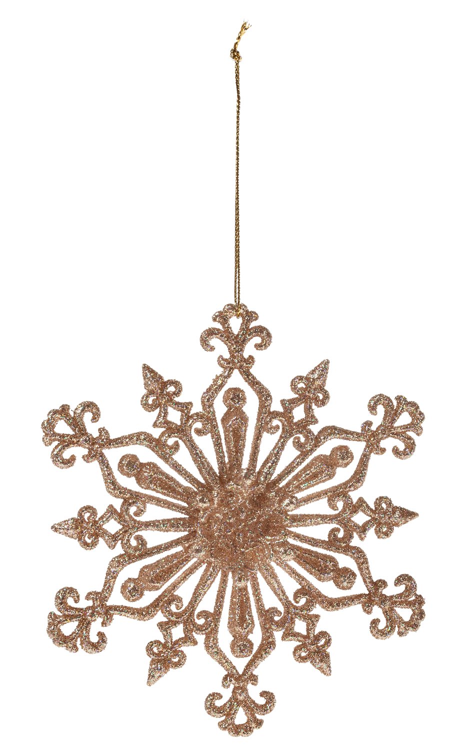 Cristallo di ghiaccio decorativo in acrilico, 2 pezzi, Ø 13 cm, thé-gold