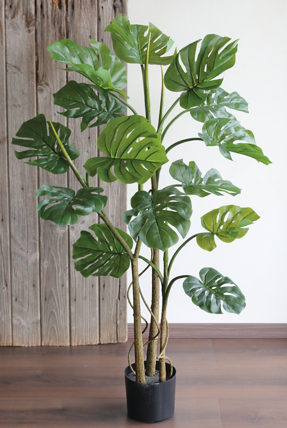 Künstliches Monstera (Fensterblatt), getopft, 120 cm, grün