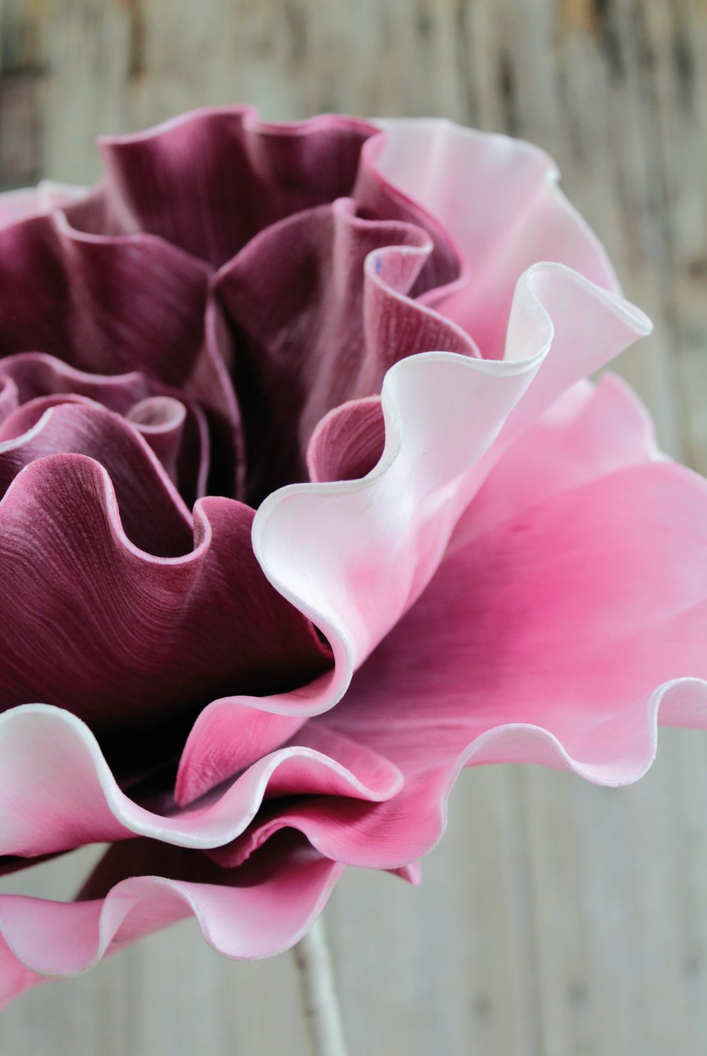 Künstliche Soft flower 'Blüte', 90 cm, pink