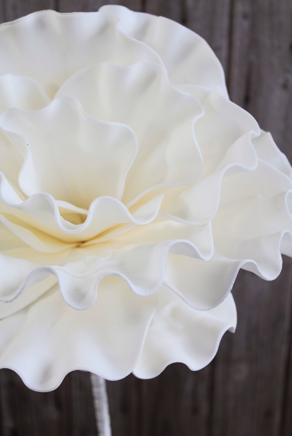 Künstliche Soft flower 'Blüte', 90 cm, weiß
