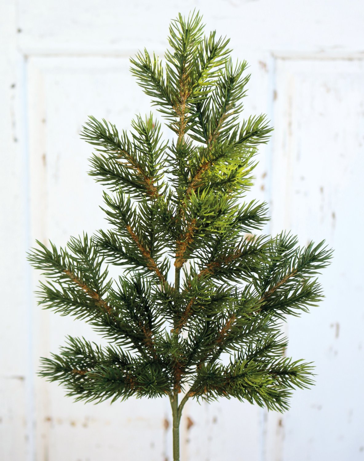 Fake fir branch, 48 cm, green
