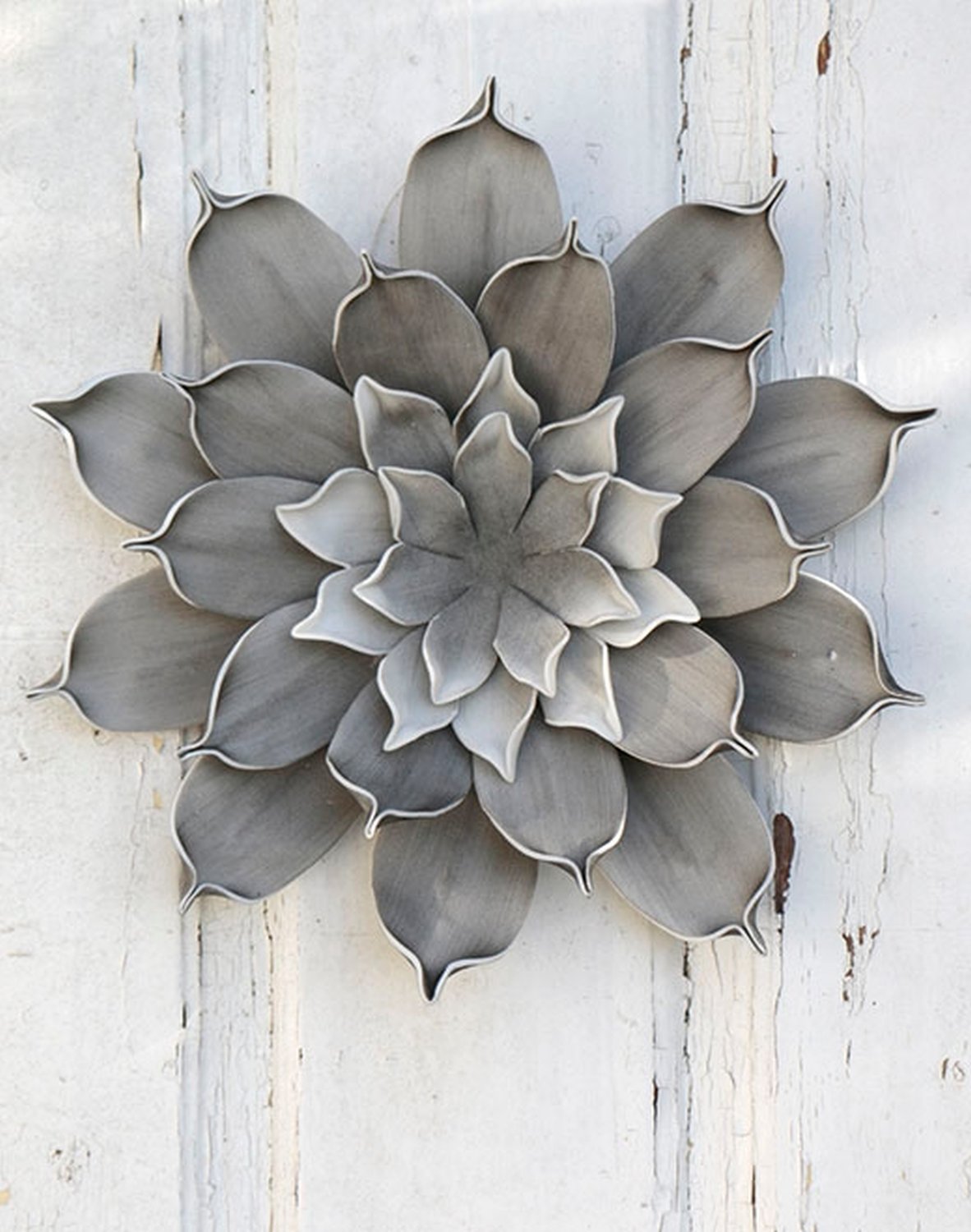 Fiore artificiale Soft 'Fiore / Decorazione murale', Ø 30 cm, grigio