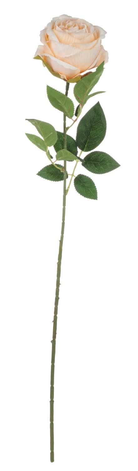 Künstliche Rose, 70 cm, Ø 10 cm, aprikose