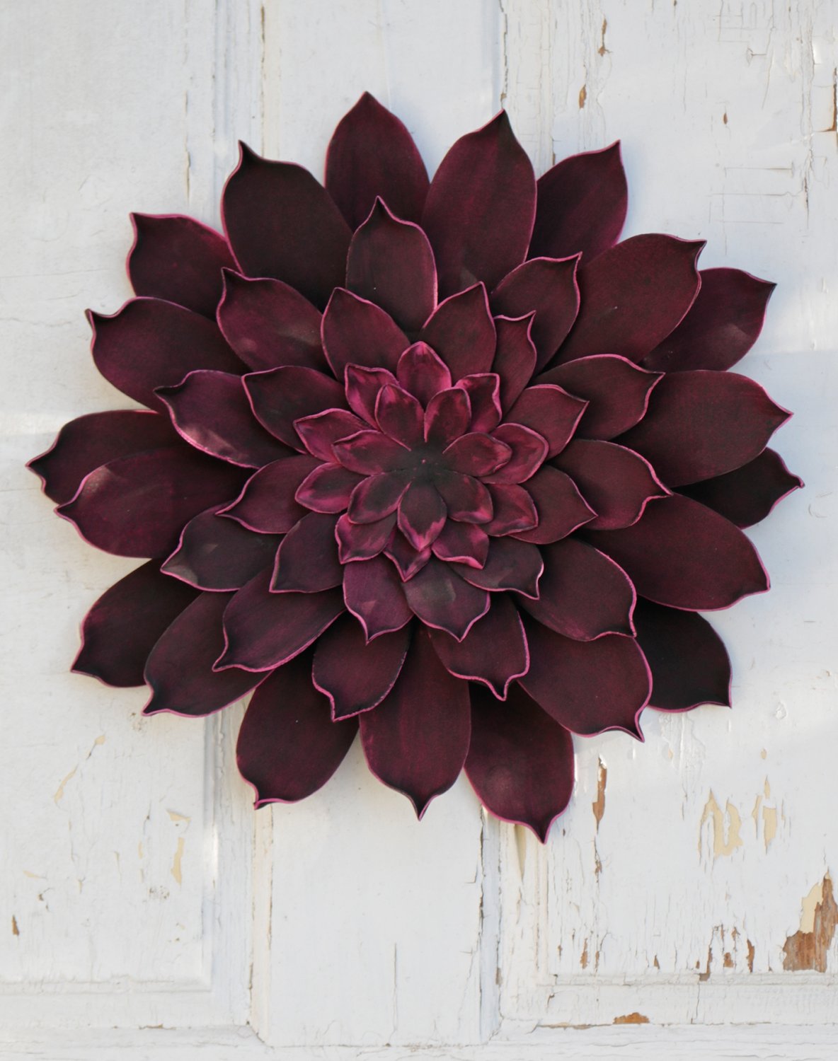 Fiore artificiale Soft 'Fiore / Decorazione murale', Ø 42 cm, trendy purple