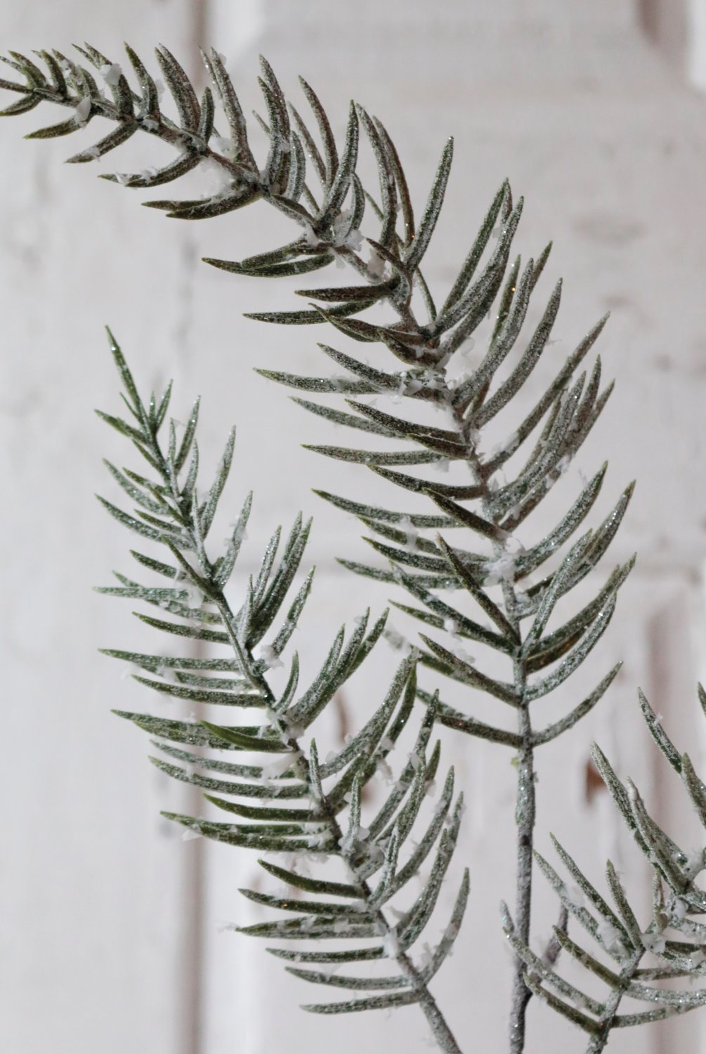 Künstlicher Zypressenzweig, 50 cm, frost-grün