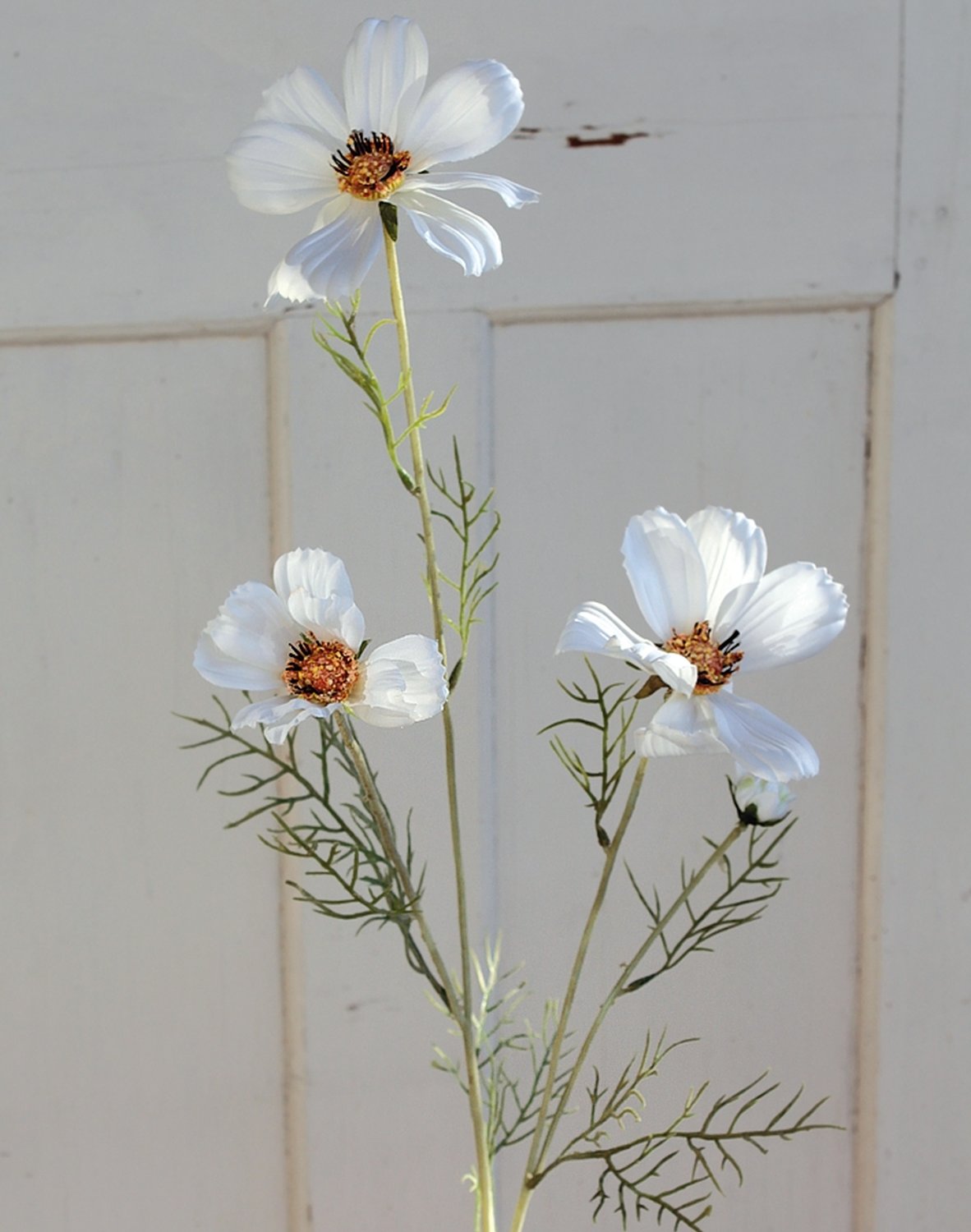 Künstliche Cosmea, 95 cm, creme-weiß