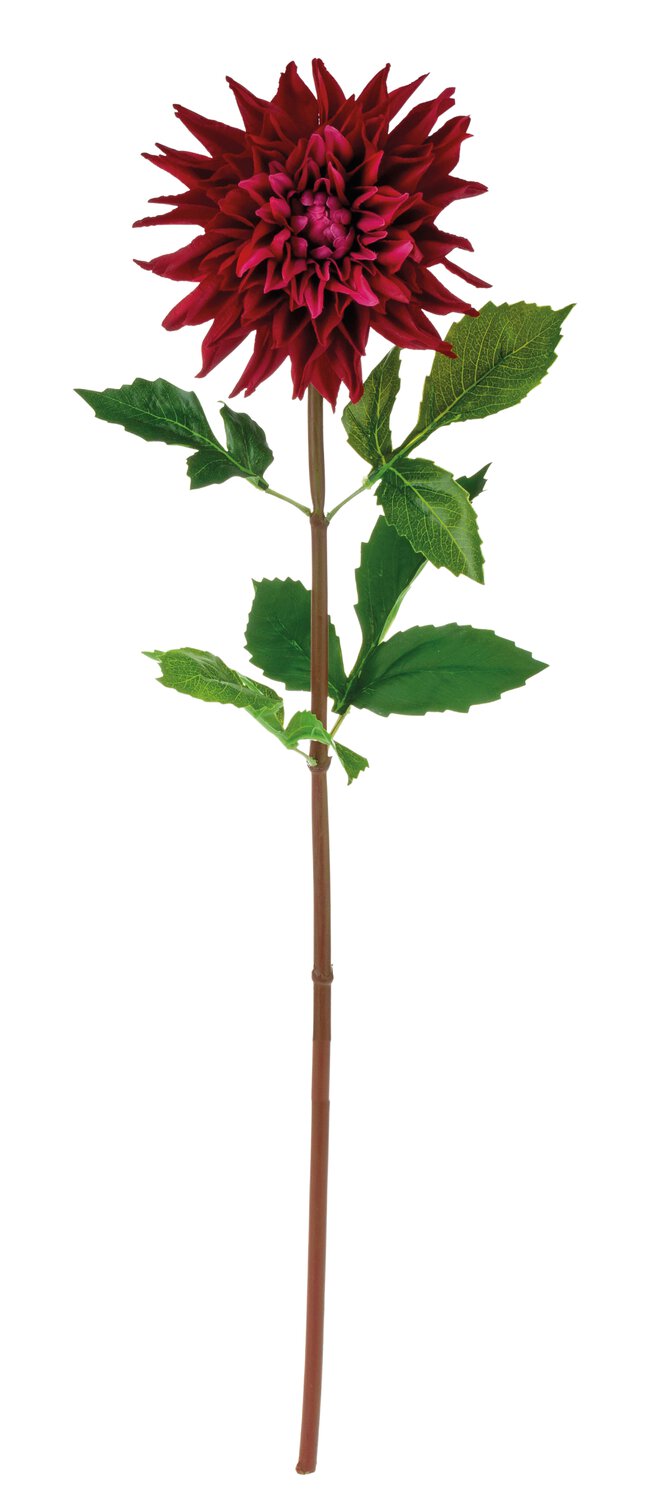 Flor de dalia artificial, 74 cm, rosa Flor de dalia artificial, 74 cm, rosa