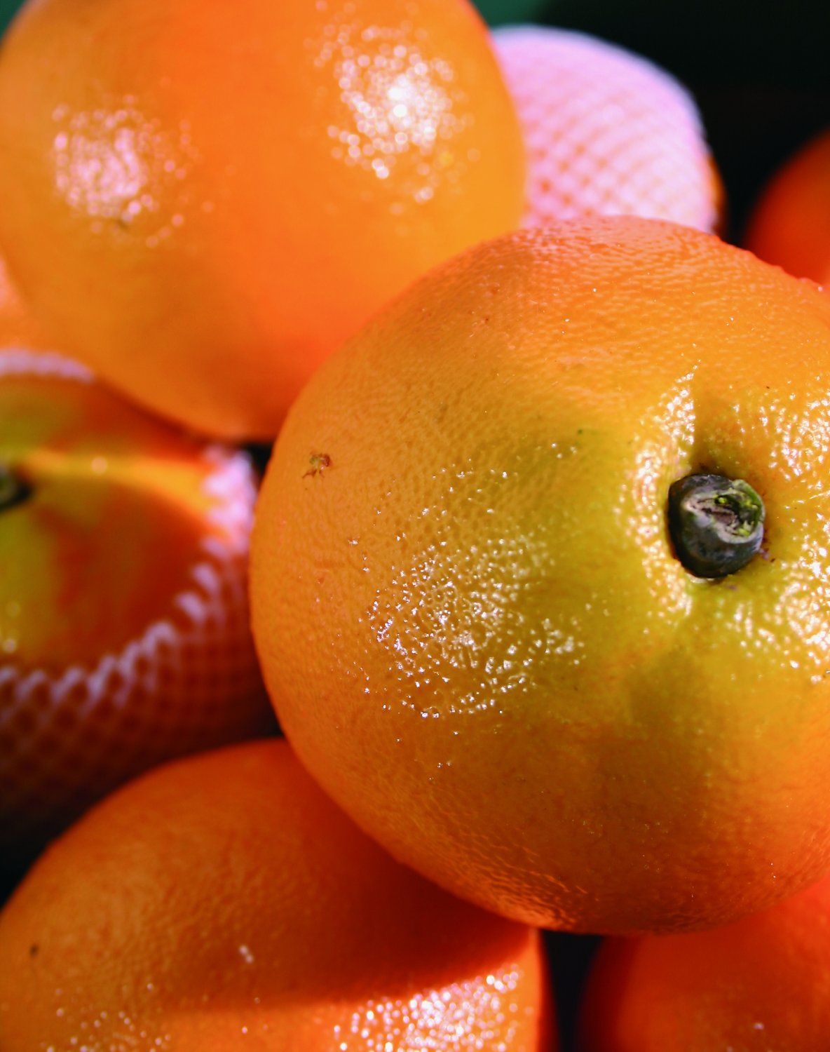 Künstliche Orange, 9 cm, orange