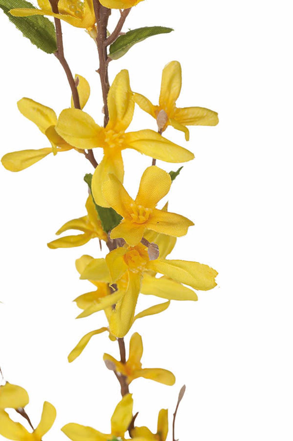 Artificial branch of forsythia, 2-fold, 73 cm, yellow