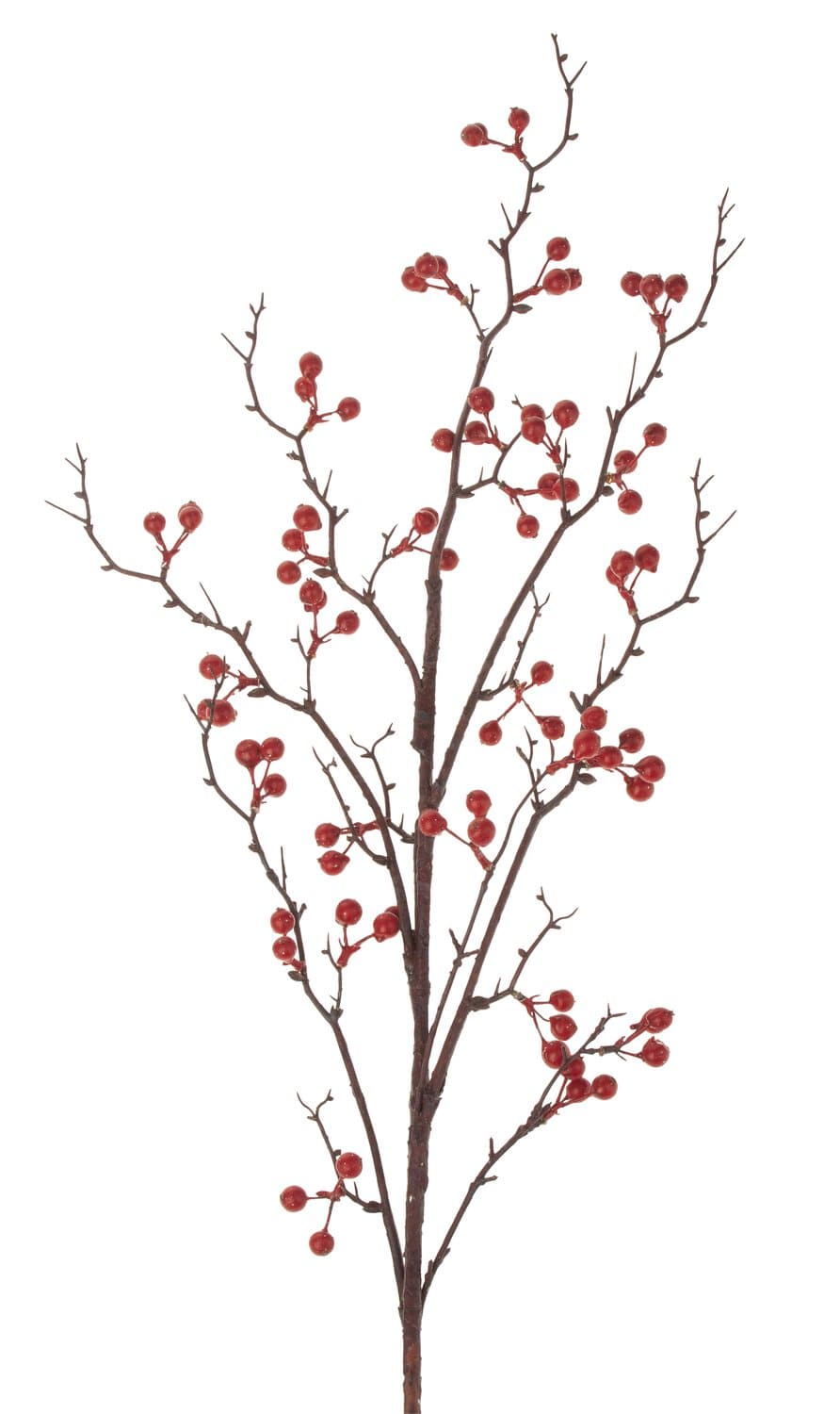 Artificial berry branch, 119 cm, red