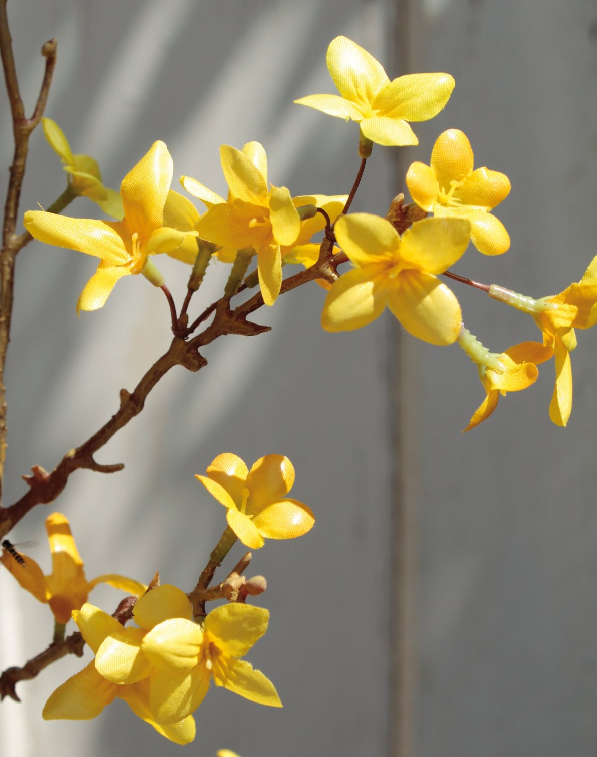 Artificial forsythia branch, 90 cm, yellow